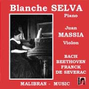 Bach, Beethoven, Franck, Sverac par Blanche Selva et Joan Massia